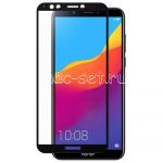 Защитное стекло для Huawei Honor 7C Pro [на весь экран] (черное)