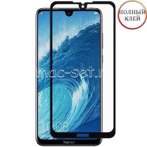 Защитное стекло для Huawei Honor 8X Max [клеится на весь экран] (черное)