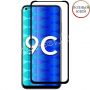 Защитное стекло для Huawei Honor 9C [клеится на весь экран] Premium (черное)