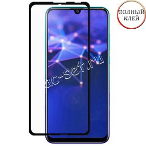 Защитное стекло для Huawei Honor 10 Lite [клеится на весь экран] Red Line (черное)