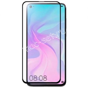 Защитное стекло для Huawei Nova 4 [на весь экран] (черное)