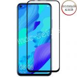 Защитное стекло для Huawei Nova 5T [клеится на весь экран] Red Line (черное)