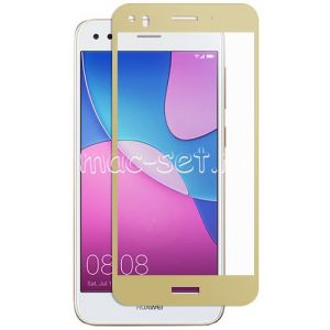 Защитное стекло для Huawei Nova Lite (2017) [на весь экран] (золотистое)