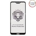 Защитное стекло для Huawei P20 Lite [клеится на весь экран] Premium (черное)