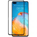 Защитное стекло для Huawei P40 [на весь экран] (черное)