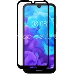 Защитное стекло для Huawei Y5 (2019) [на весь экран] (черное)