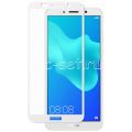 Защитное стекло для Huawei Y5 Prime (2018) [на весь экран] (белое)