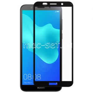 Защитное стекло для Huawei Y5 Prime (2018) [на весь экран] Red Line (черное)