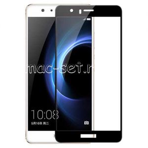 Защитное стекло для Huawei Honor 8 [на весь экран] (черное)