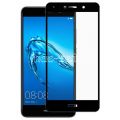 Защитное стекло для Huawei Y7 (2017) [на весь экран] (черное)