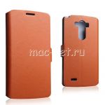 Чехол-книжка кожаный для LG G3 D855 / Dual D856 (коричневый) Doormoon