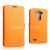 Чехол-книжка кожаный для LG G3 D855 / Dual D856 (оранжевый) Doormoon
