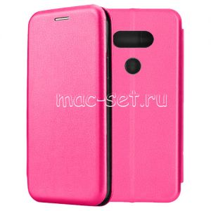 Чехол-книжка кожаный для LG G5 SE (розовый) Fashion Case