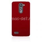 Чехол-накладка пластиковый для LG L Bello D335 (бордовый)