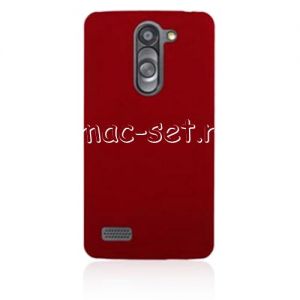 Чехол-накладка пластиковый для LG L Bello D335 (бордовый)