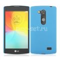 Чехол-накладка пластиковый для LG L Fino D295 (голубой)