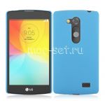 Чехол-накладка пластиковый для LG L Fino D295 (голубой)