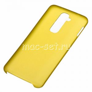 Чехол-накладка пластиковый для LG G2 D802 ультратонкий (желтый)