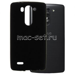 Чехол-накладка силиконовый для LG G3 s D722 / D724 (черный 1.2мм)