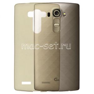 Чехол-накладка силиконовый для LG G4 H818 (серый 0.5мм)
