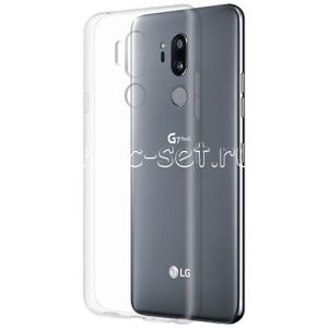 Чехол-накладка силиконовый для LG G7 ThinQ (прозрачный 1.0мм)