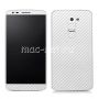 Виниловая наклейка "карбон" для LG G2 D802 [комплект] (белая)