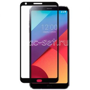 Защитное стекло для LG G6 / G6+ H870 [на весь экран] (черное)