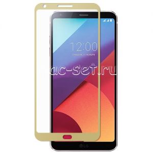 Защитное стекло для LG G6 / G6+ H870 [на весь экран] (золотистое)