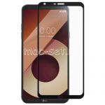 Защитное стекло для LG Q6a M700 [на весь экран] (черное)