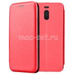 Чехол-книжка кожаный для Meizu M6 Note (красный) Fashion Case
