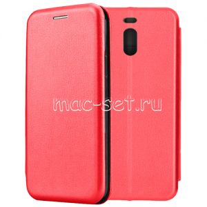 Чехол-книжка кожаный для Meizu M6 Note (красный) Fashion Case