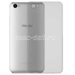 Чехол-накладка силиконовый для Meizu U10 (серый 0.5мм)