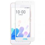 Защитное стекло для Meizu M5c [на весь экран] (белое)