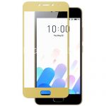 Защитное стекло для Meizu M5c [на весь экран] Aiwo (золотистое)