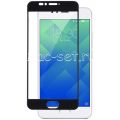 Защитное стекло для Meizu M5s [на весь экран] (черное)