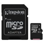 Карта памяти microSDXC Kingston Canvas Select SDCS/128GB + SD adapter (128Gb)