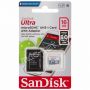 Карта памяти microSDHC SanDisk Ultra SDSQUNS-016G-GN3MA + SD adapter (16Gb)