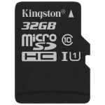 Карта памяти microSDHC Kingston Canvas Select SDCS/32GBSP (32Gb)