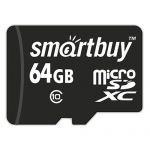 Карта памяти microSDXC SmartBuy SB64GBSDCL10-00LE (64Gb)