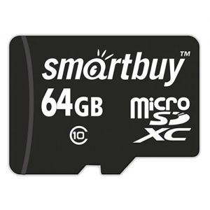 Карта памяти microSDXC SmartBuy SB64GBSDCL10-00LE (64Gb)