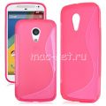 Чехол-накладка силиконовый для Motorola Moto G 2nd Gen (розовый) S-Line
