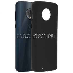 Чехол-накладка силиконовый для Motorola Moto G6 (черный 1.2мм)