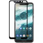 Защитное стекло для Motorola One Power / P30 Note [на весь экран] (черное)