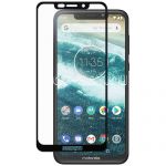 Защитное стекло для Motorola One / P30 Play [на весь экран] (черное)
