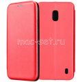 Чехол-книжка кожаный для Nokia 2.2 (красный) Fashion Case