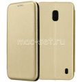 Чехол-книжка кожаный для Nokia 2.2 (золотистый) Fashion Case
