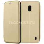 Чехол-книжка кожаный для Nokia 2.2 (золотистый) Fashion Case