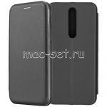 Чехол-книжка кожаный для Nokia 3.1 Plus (черный) Fashion Case