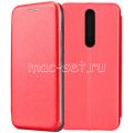 Чехол-книжка кожаный для Nokia 3.1 Plus (красный) Fashion Case