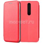 Чехол-книжка кожаный для Nokia 3.1 Plus (красный) Fashion Case